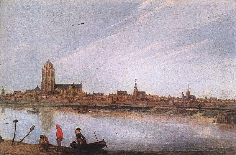 Zicht op Zierikzee, VELDE, Esaias van de